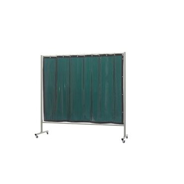 Mobile Omnium welding shield green- 6 with curtain type 36.34.16